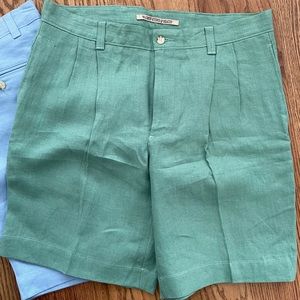 Men's Linen Shorts Bundle of 2